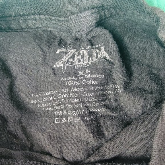 The Legend of Zelda Breath Of The Wild Adult Unisex XL Black Short Sleeve TShirt - Picture 4 of 10
